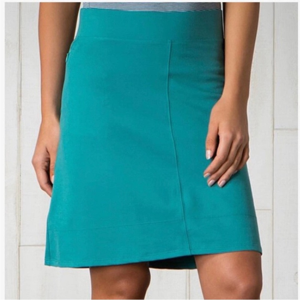 Toad & Co. Corsica Knit Skirt in Turquoise - Size XS